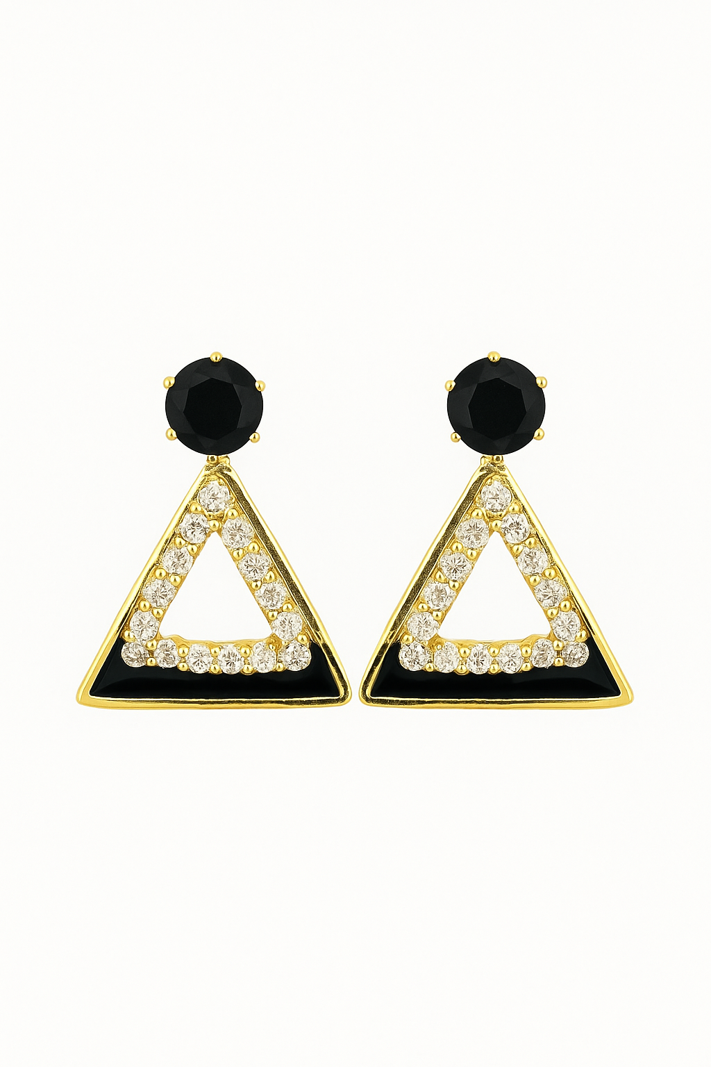 Glamorous Geometric Triangle Earrings - GEN Z JEWELRY