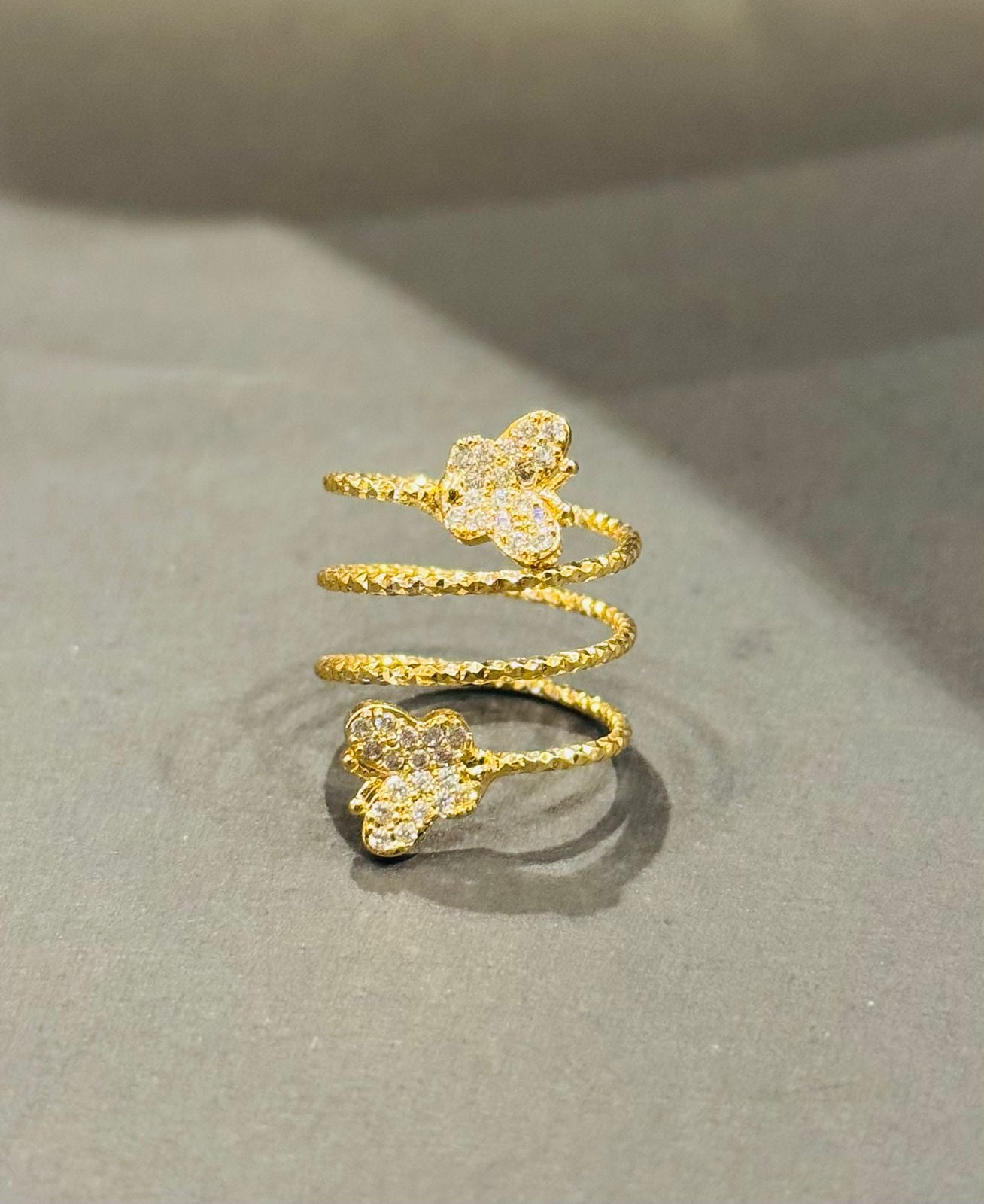 Butterfly Bloom Coiled Ring - GEN Z JEWELRY