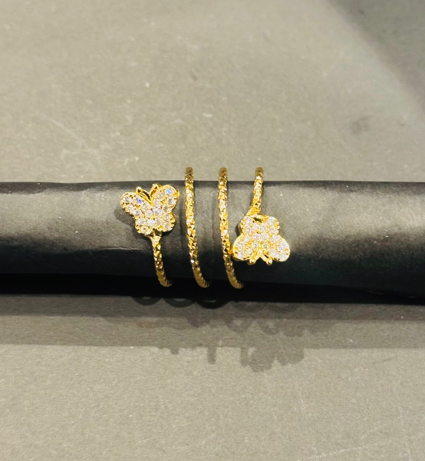 Butterfly Bloom Coiled Ring - GEN Z JEWELRY