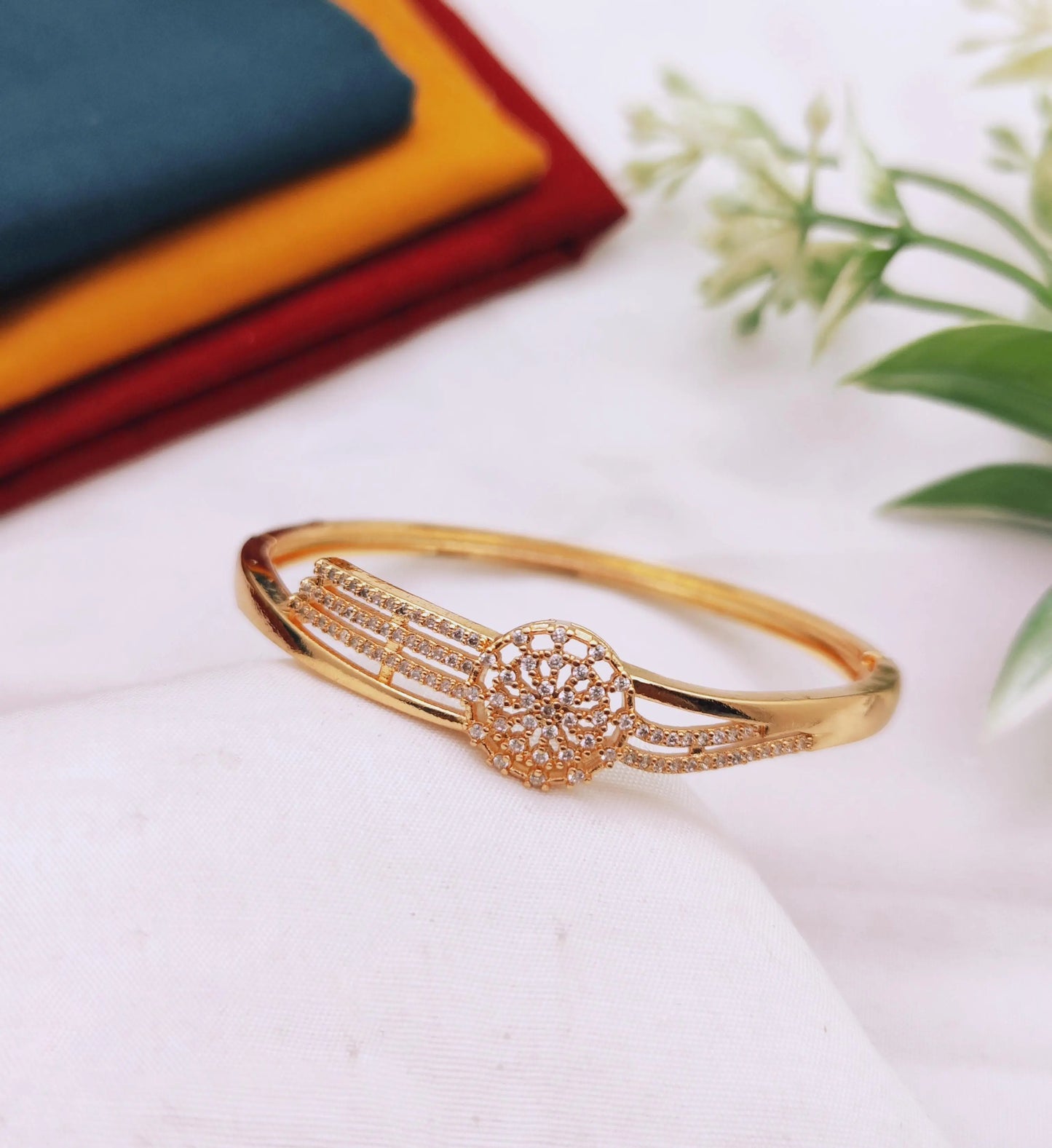 Rose Gold Filigree Diamond Bracelet - GEN Z JEWELRY