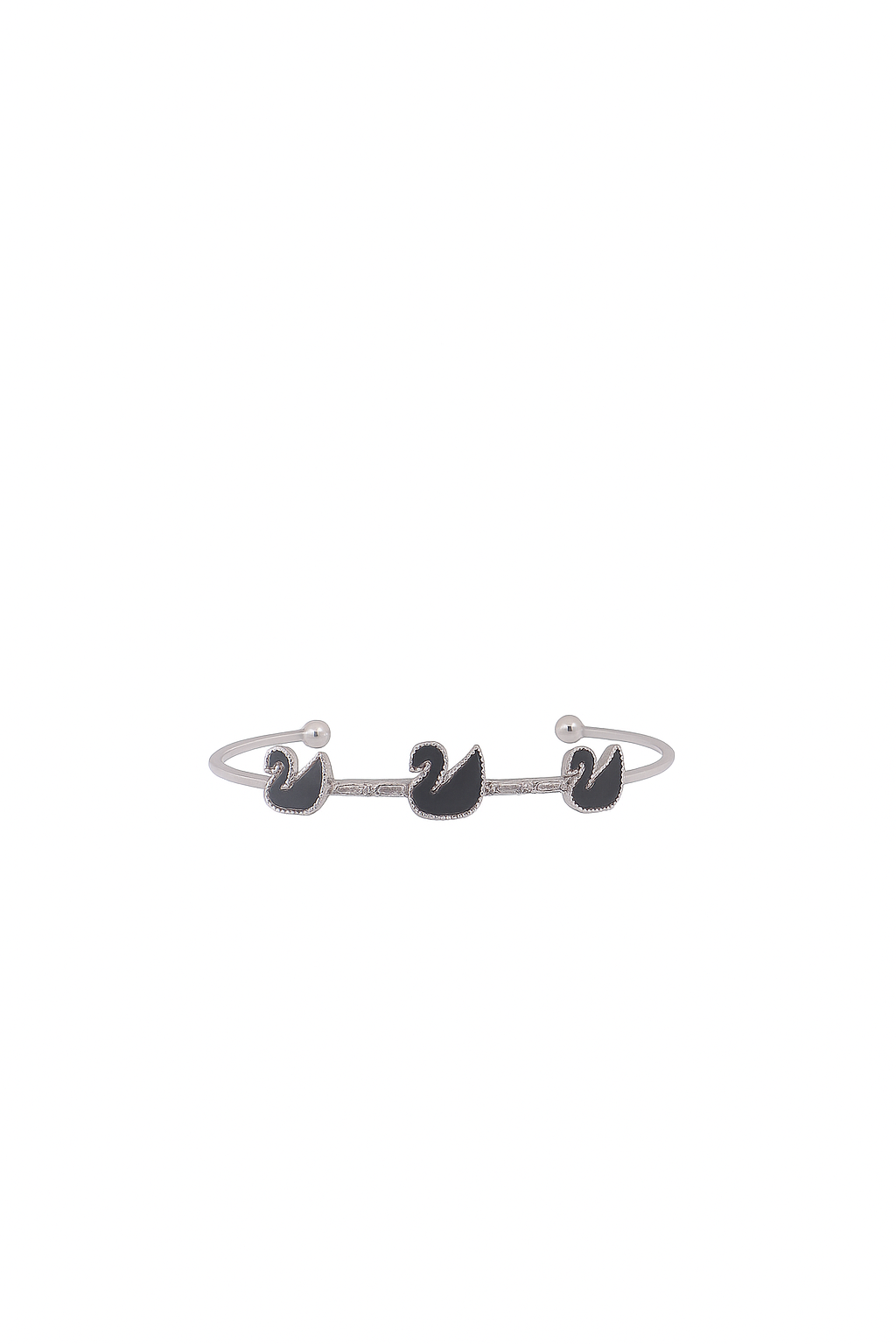 Noir Swan Elegance Cuff - GEN Z JEWELRY