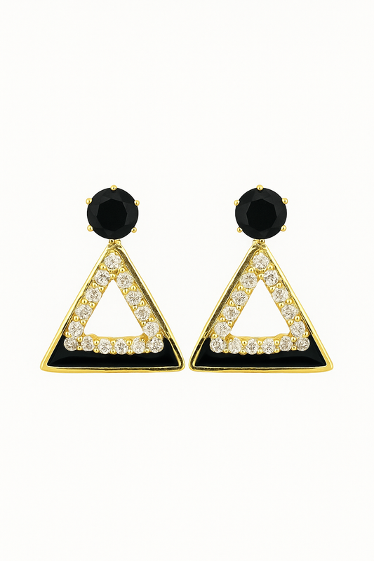 Glamorous Geometric Triangle Earrings - GEN Z JEWELRY