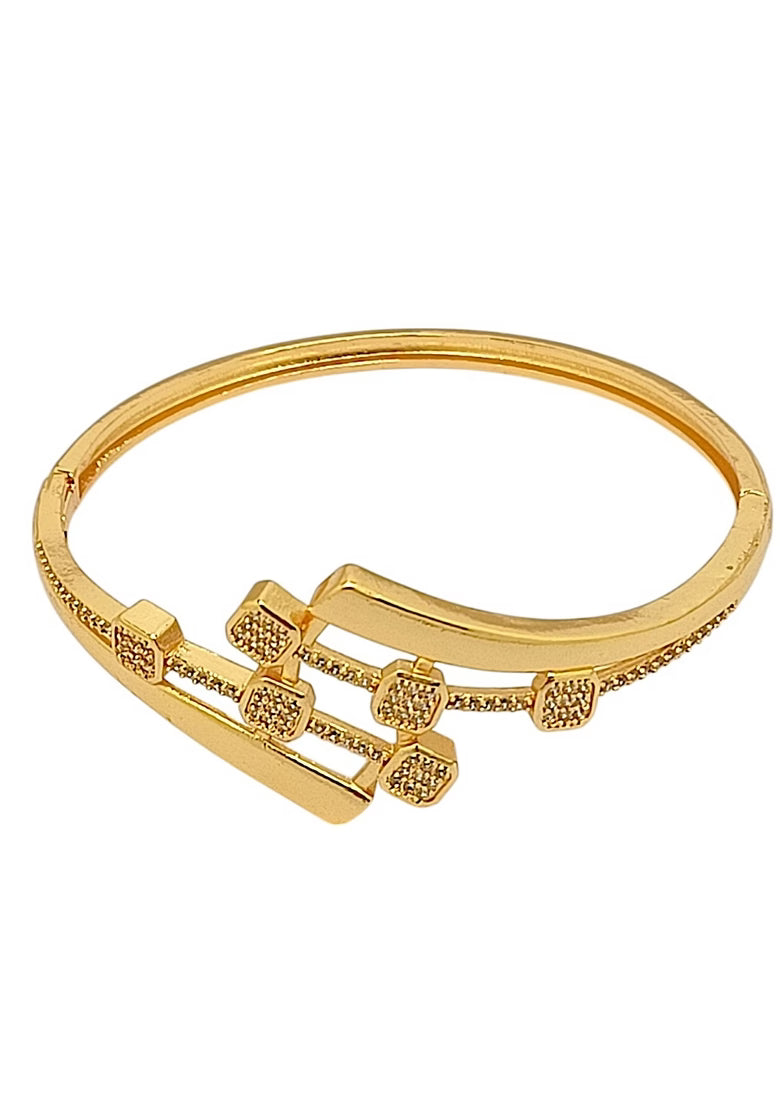 Modern Golden Square Sparkle Bracelet - GEN Z JEWELRY