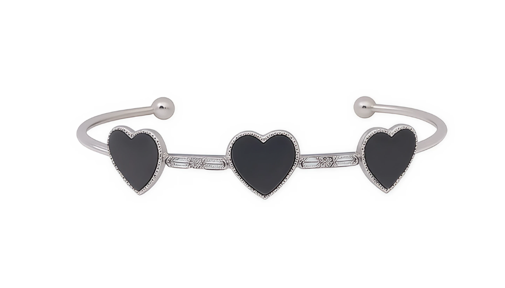 Midnight Heart Cuff - GEN Z JEWELRY