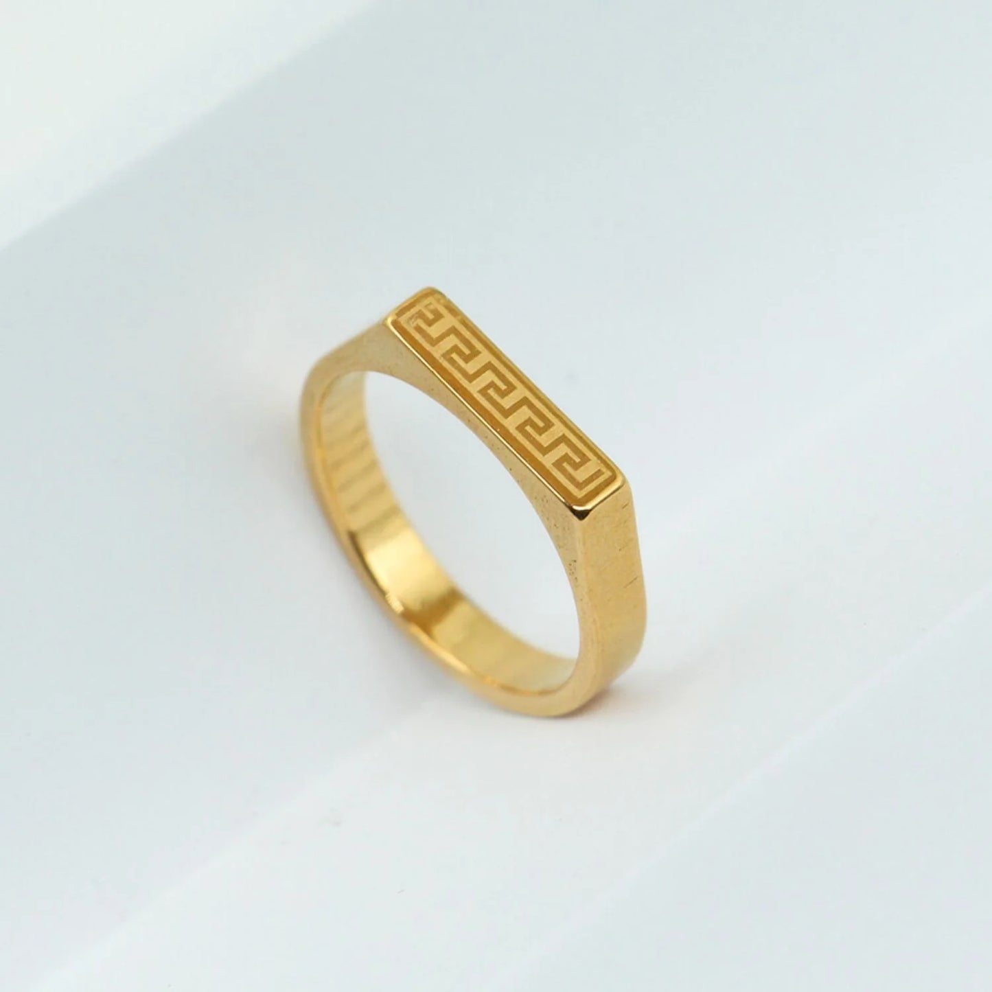 Greek Signet Ring - GEN Z JEWELRY