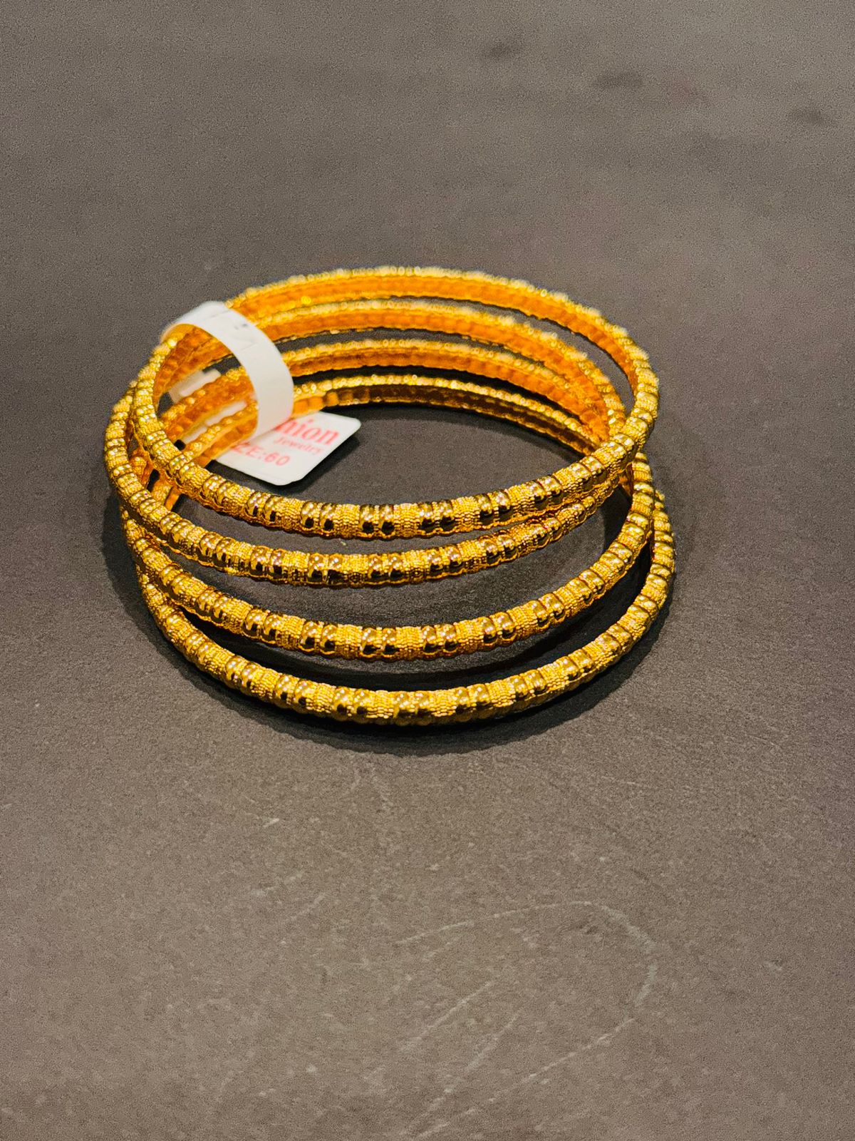 Golden Ripple Stack Bangles (Set of 4) - GEN Z JEWELRY
