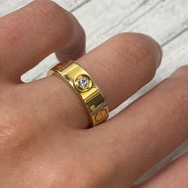 Stainless Steel Cartier Ring - GEN Z JEWELRY