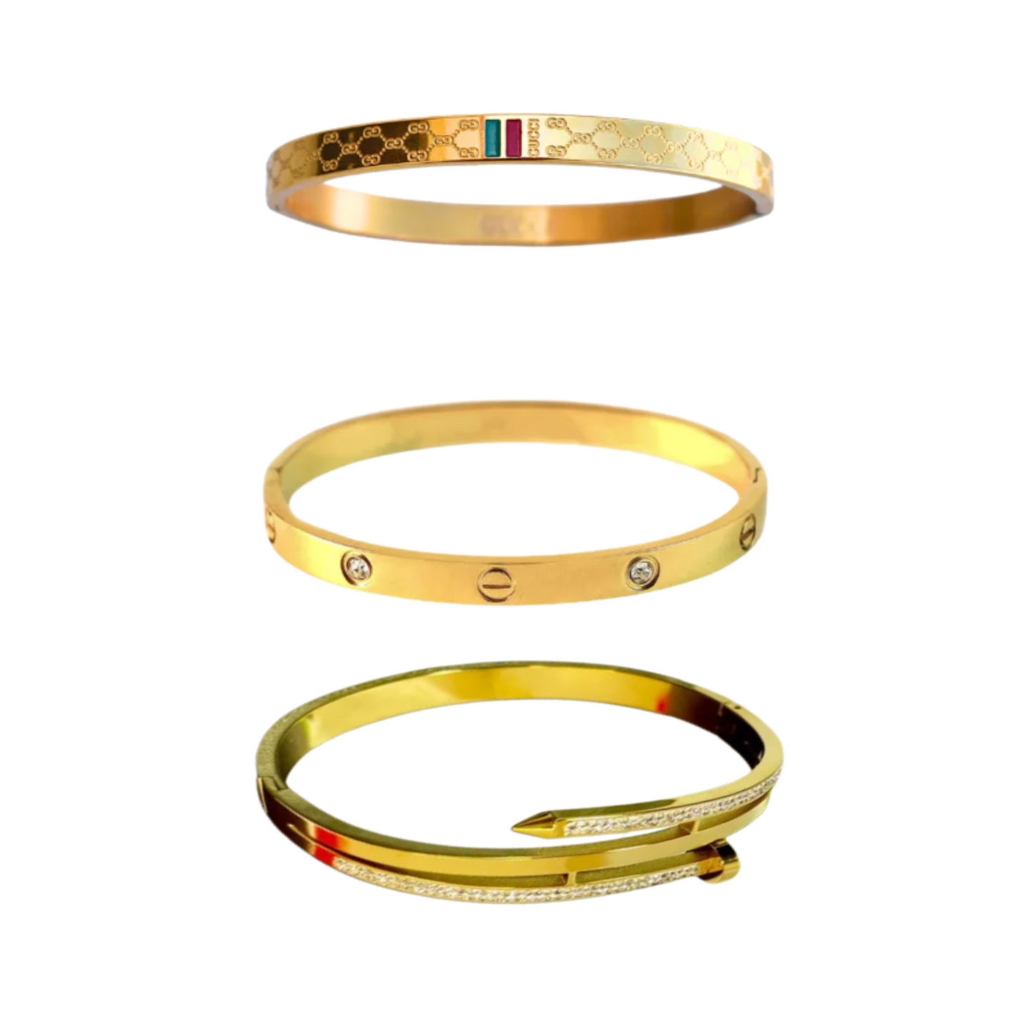 Cartier Nail And Love Bangle With Charm Bangle