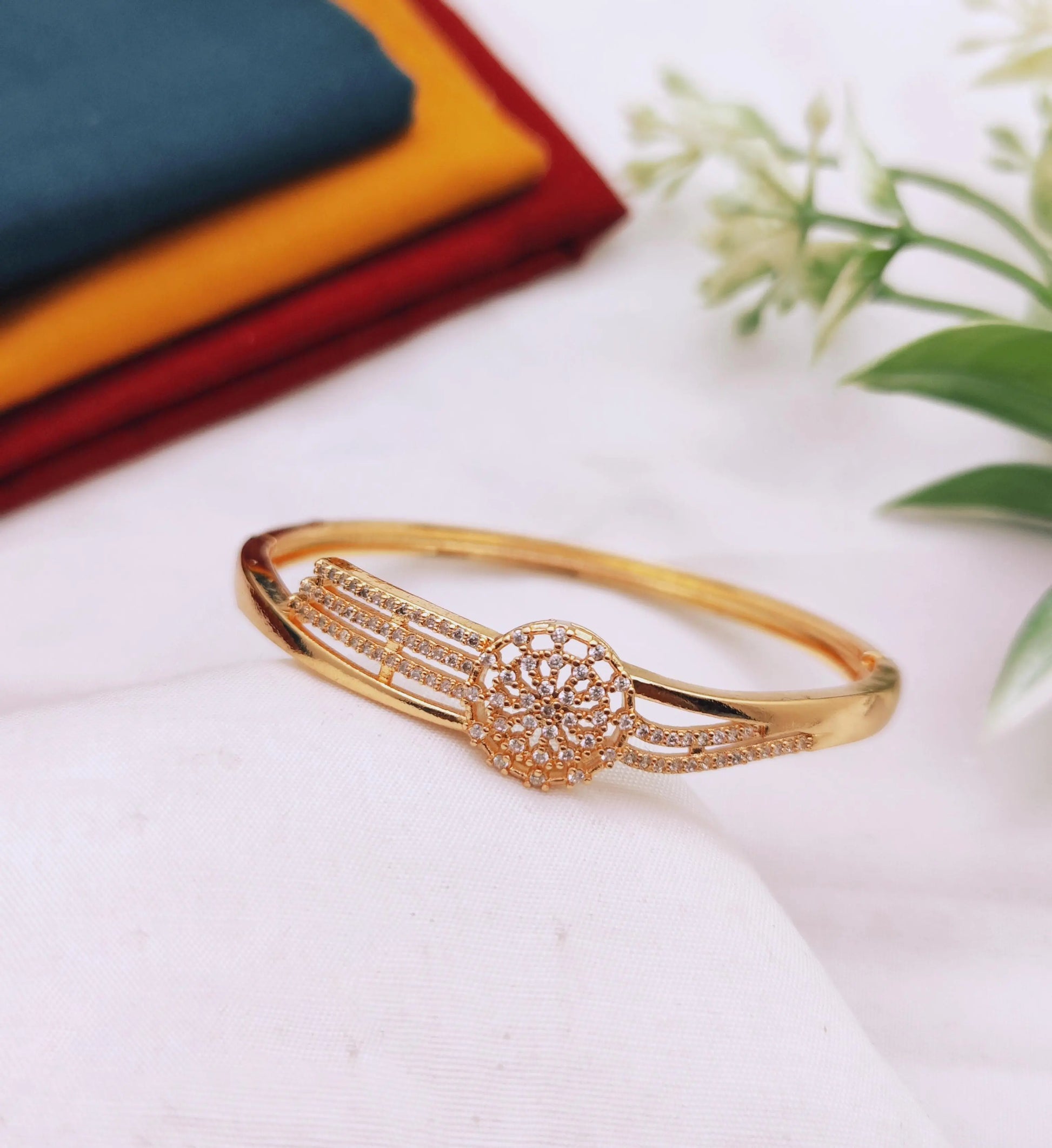Rose Gold Filigree Diamond Bracelet - GEN Z JEWELRY
